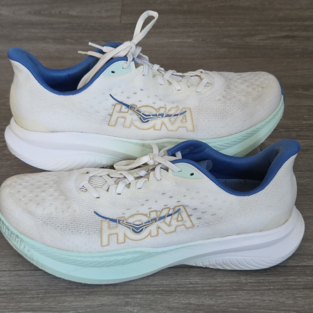 Hoka Mach 6 Frost Gold Mens US 13 2E Running Comfort Shoes 1147833FTG